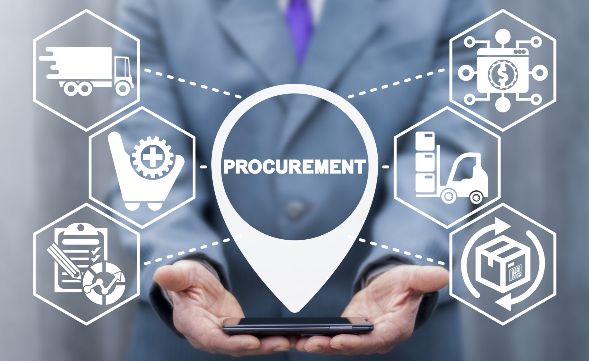 Procurement,Management,Business,Concept.,Modern,Supply,Chain,Logistics,Delivery,Technology.